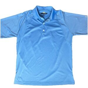 Greg Norman Men's Play Dry Polo XL Blue Athletic Golf Performance Lightweight